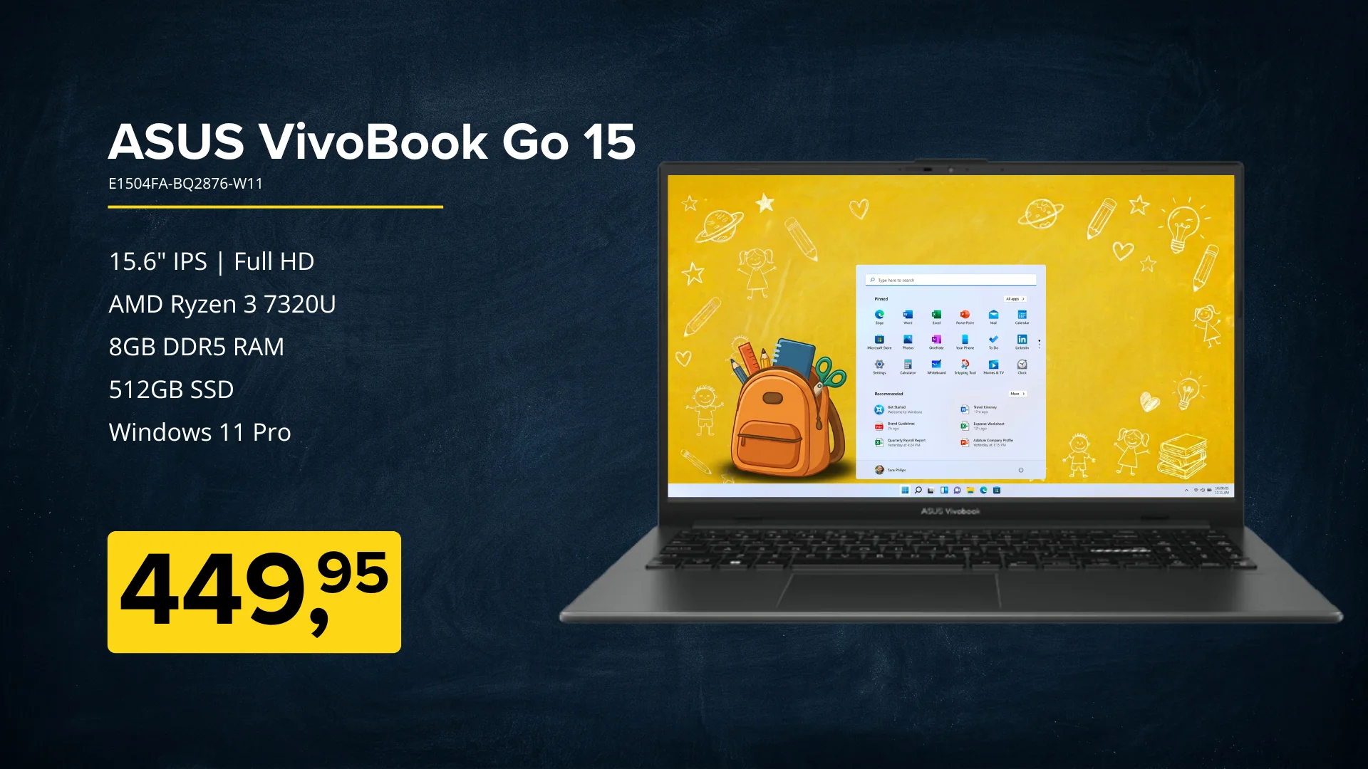 Back to School aanbieding voor de ASUS VivoBook Go 15