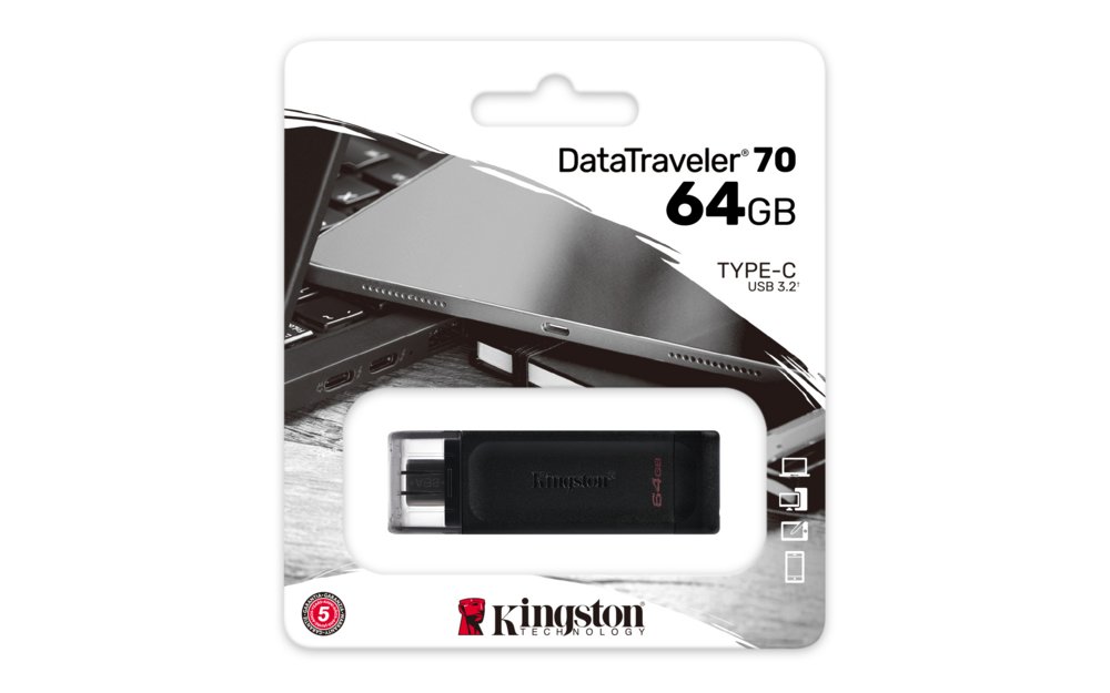 Kingston Technology DataTraveler 70 USB flash drive 64 GB USB Type-C 3.2 Gen 1 (3.1 Gen 1) Zwart – 6