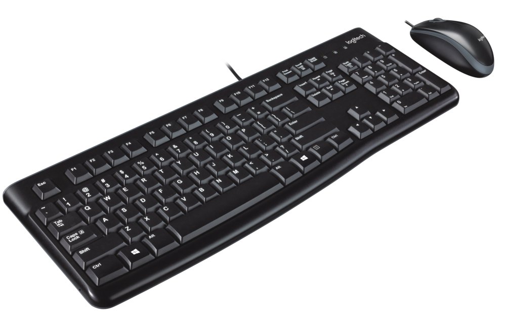 Logitech Desktop MK120 toetsenbord USB QWERTY US International Zwart – 1