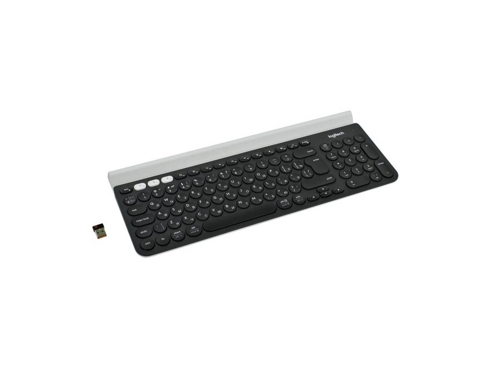 Logitech K780 toetsenbord RF-draadloos + Bluetooth QWERTY US International Zwart, Wit – 1