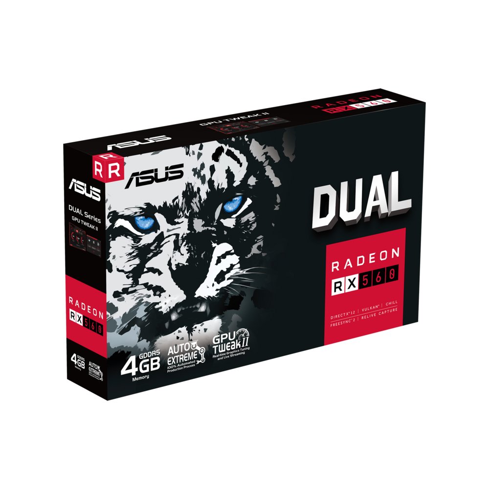 ASUS DUAL-RX560-4G AMD Radeon RX 560 4 GB GDDR5 – 6