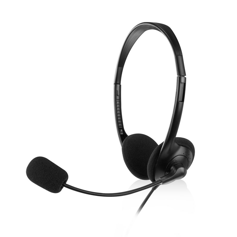 Ewent EW3567 hoofdtelefoon/headset Hoofdband 3,5mm-connector Zwart – 1