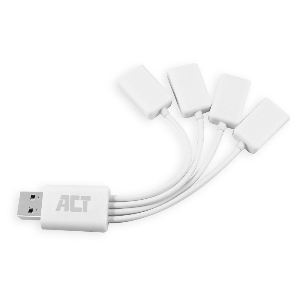 ACT AC6210 interface hub USB 3.2 Gen 1 (3.1 Gen 1) Type-A 480 Mbit/s Wit – 0