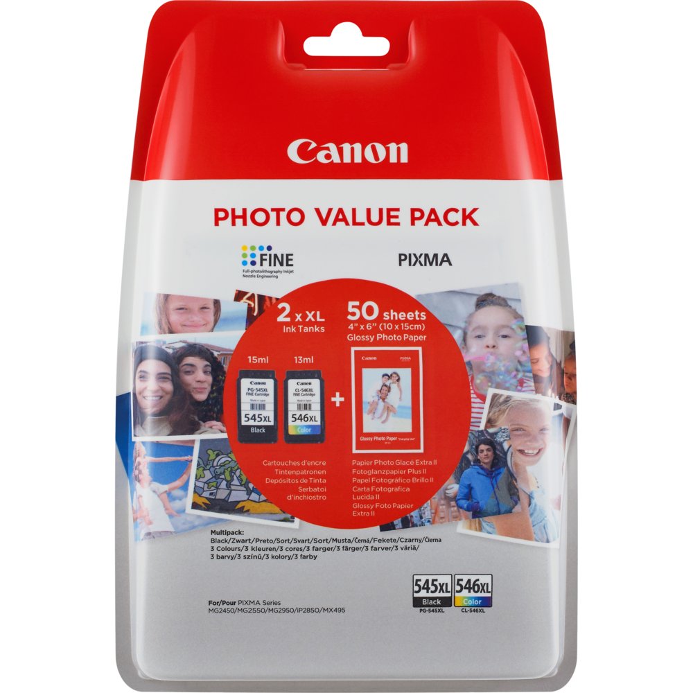 Canon 8286B006 inktcartridge 2 stuk(s) Origineel Hoog (XL) rendement Zwart, Cyaan, Geel, Magenta – 0