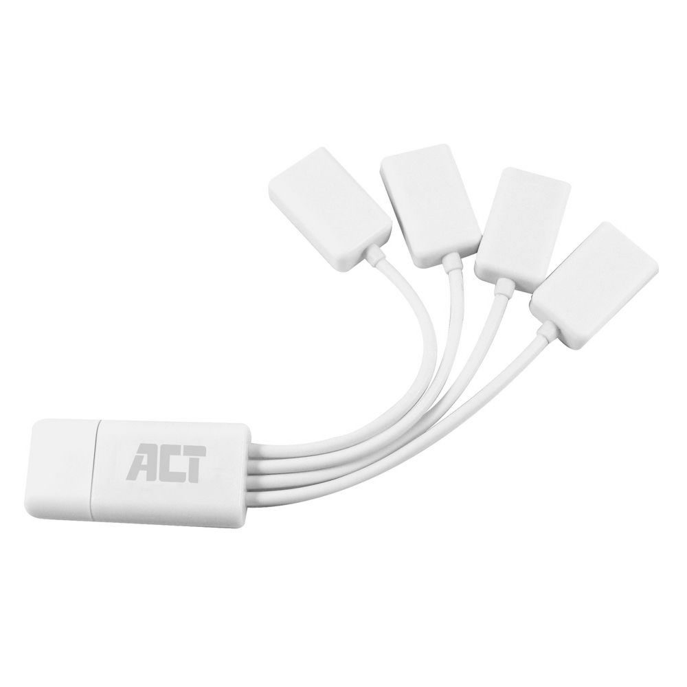 ACT AC6210 interface hub USB 3.2 Gen 1 (3.1 Gen 1) Type-A 480 Mbit/s Wit – 1