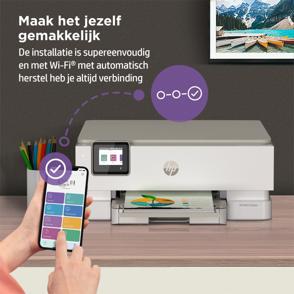 HP ENVY HP Inspire 7220e All-in-One printer, Kleur, Printer voor Home, Printen, kopiëren, scannen, Draadloos; HP+; Geschikt voor HP Instant Ink; Scan naar pdf – 16