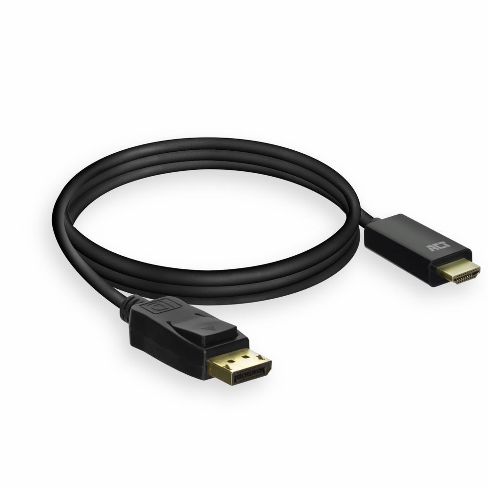 ACT AC7550 video kabel adapter 1,8 m DisplayPort HDMI Type A (Standaard) Zwart – 3