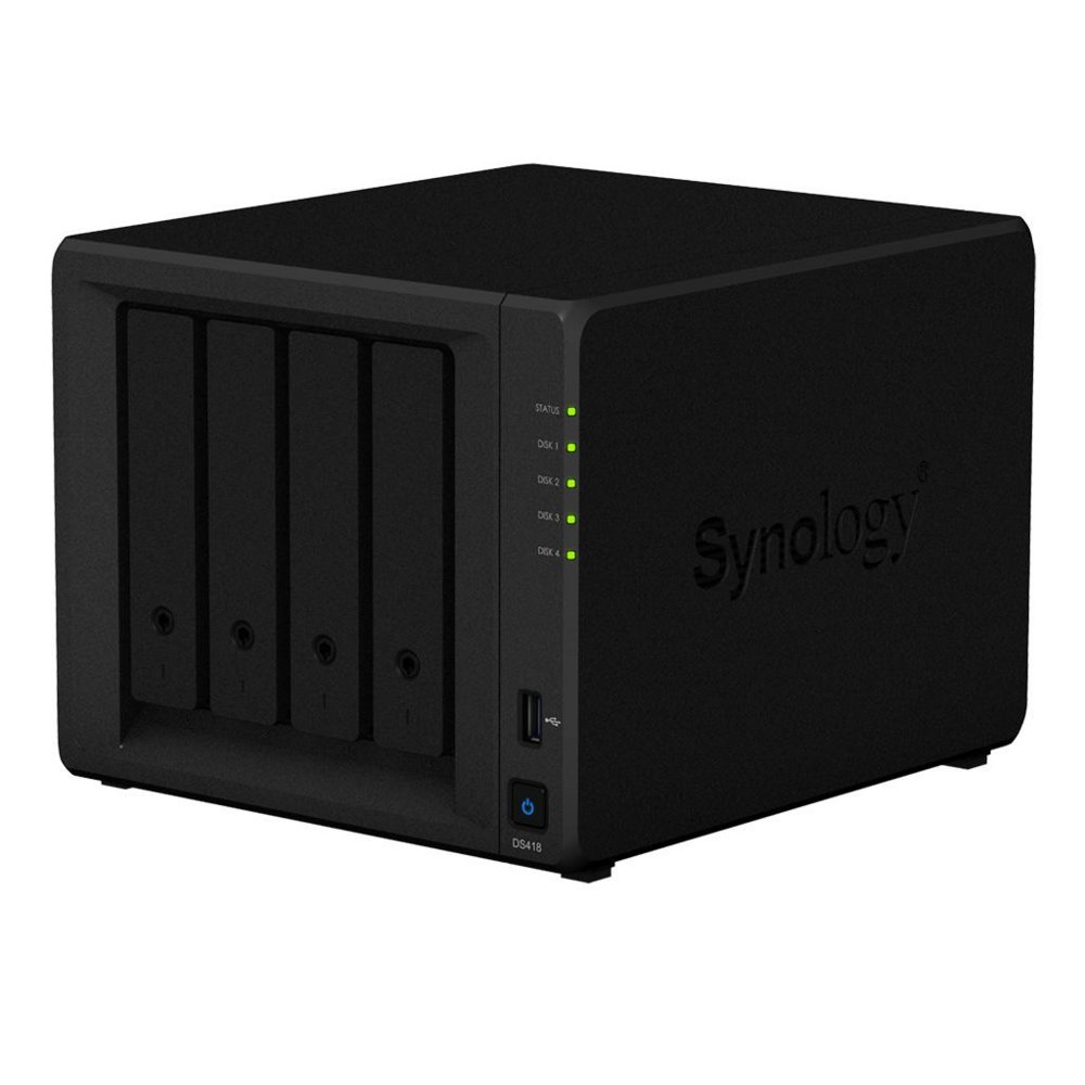 Synology DiskStation DS418 data-opslag-server NAS Mini Tower Ethernet LAN Zwart RTD1296 – 2