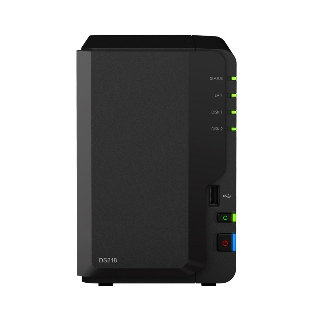 Synology DiskStation DS218 data-opslag-server NAS Desktop Ethernet LAN Zwart RTD1296 – 1