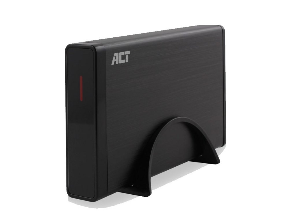 ACT AC1400 behuizing voor opslagstations HDD-/SSD-behuizing Zwart 3.5″ – 0