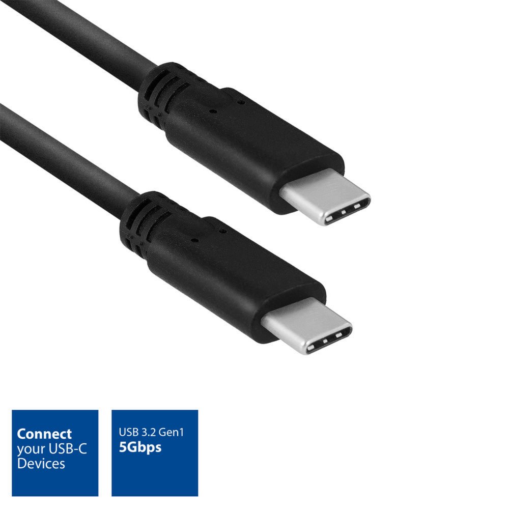 ACT AC7360 USB-kabel 2 m USB 3.2 Gen 1 (3.1 Gen 1) USB C Zwart – 1