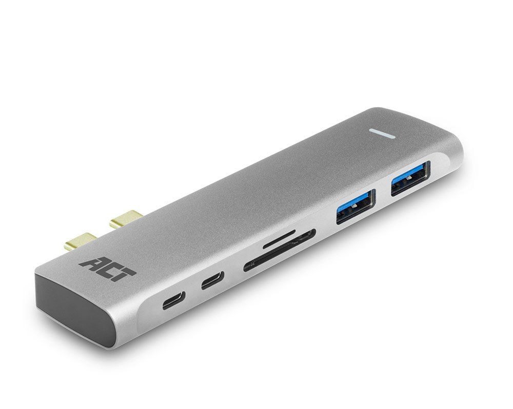 ACT AC7025 USB-C Thunderbolt™ 3 naar HDMI multiport adapter 4K, USB hub, cardreader en PD pass through – 1