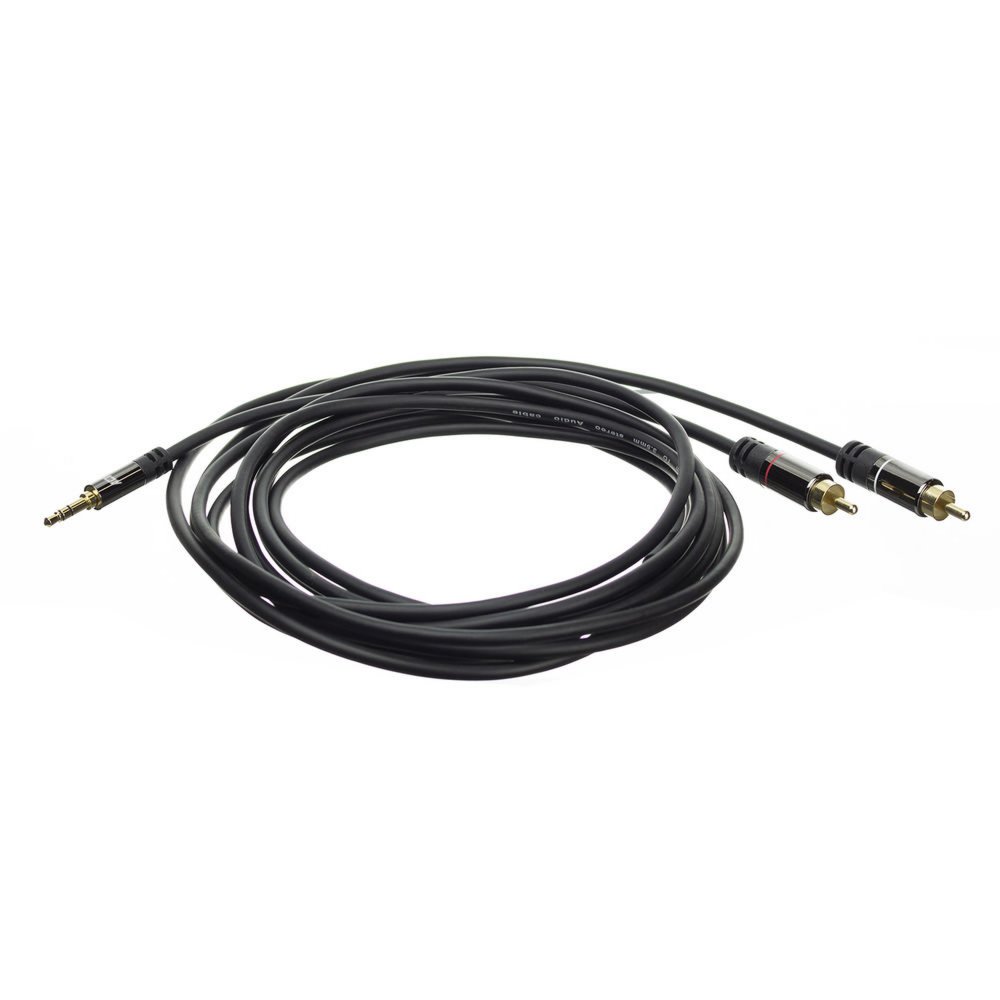 ACT AC3605 audio kabel 1,5 m 2 x RCA 3.5mm Zwart – 2
