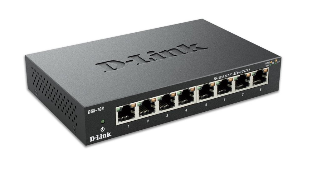 D-Link DGS-108 netwerk-switch Unmanaged Zwart – 2