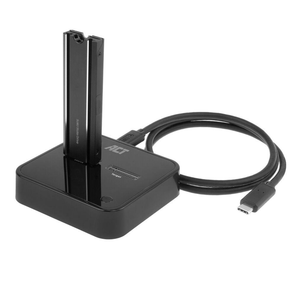 ACT AC1502 basisstation voor opslagstations USB 3.2 Gen 2 (3.1 Gen 2) Type-C Zwart – 2