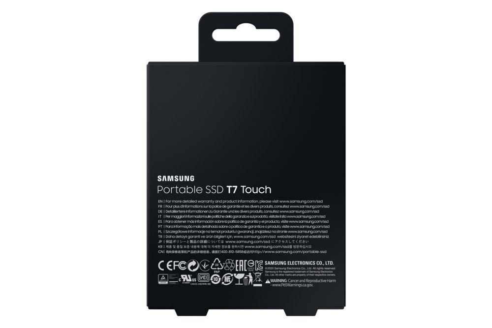 Samsung MU-PC1T0K, T7 Touch, 1000 GB, USB Type-C, 3.2 Gen 2 (3.1 Gen 2), 1050 MB/s, Wachtwoordbeveiliging, Zwart – 14