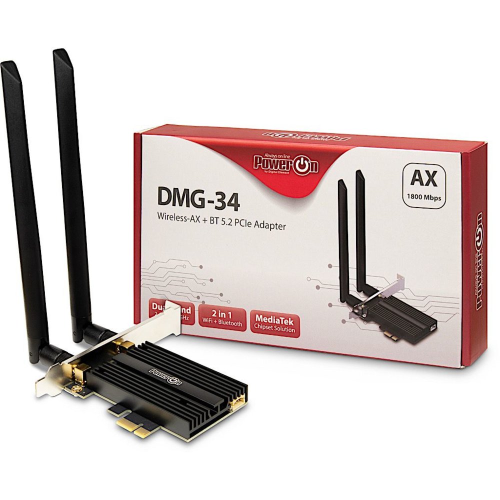 Inter-Tech DMG-34 Intern WLAN / Bluetooth 1800 Mbit/s – 0