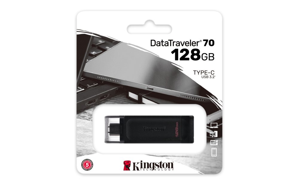 Kingston Technology DataTraveler 70 USB flash drive 128 GB USB Type-C 3.2 Gen 1 (3.1 Gen 1) Zwart – 6
