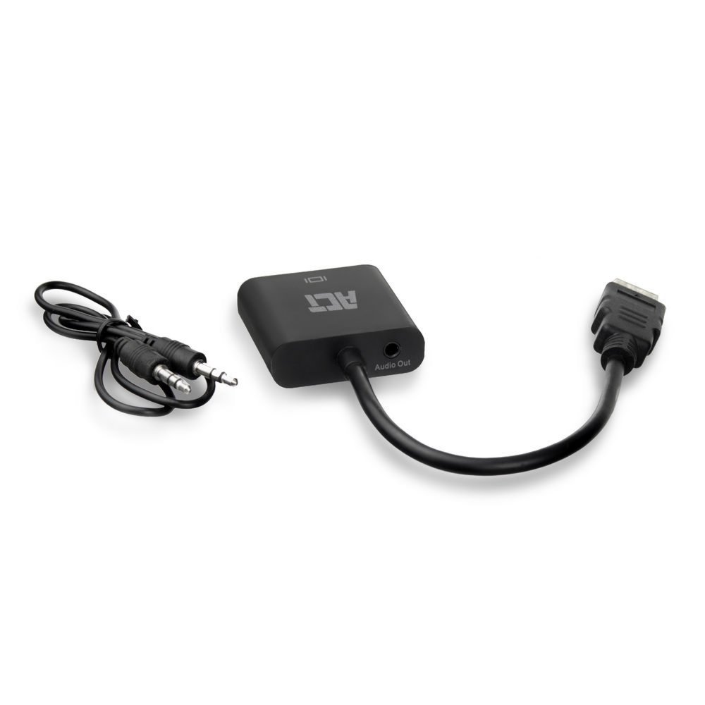 ACT AC7535 video kabel adapter 0,23 m HDMI Type A (Standaard) VGA (D-Sub) Zwart – 3