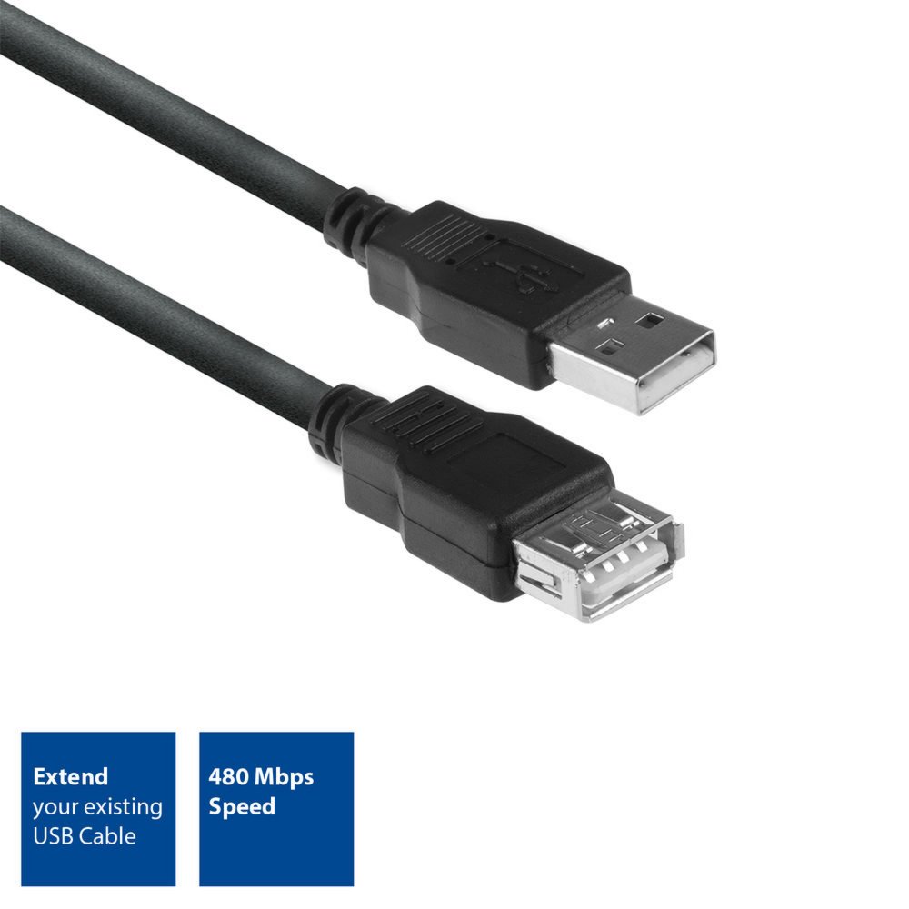 ACT AC3040 USB-kabel 1,8 m USB 2.0 USB A Zwart – 0
