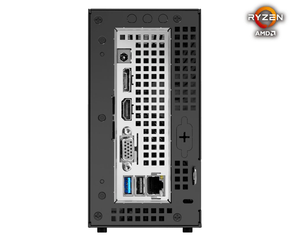 Asrock DeskMini X300 1,92L maat pc Zwart AMD X300 Socket AM4 – 3