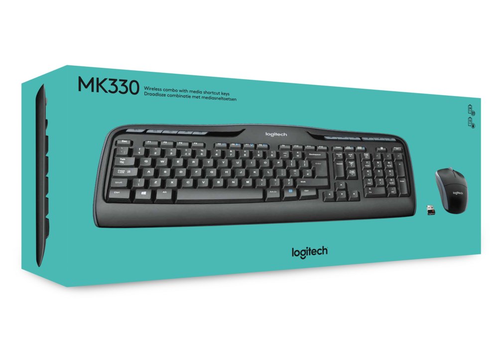 Logitech MK330 toetsenbord RF Draadloos QWERTY US International Zwart – 4