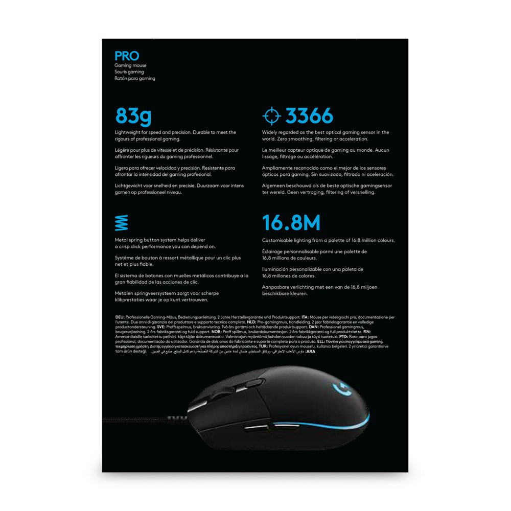 Logitech G Pro Gaming Mouse – 8