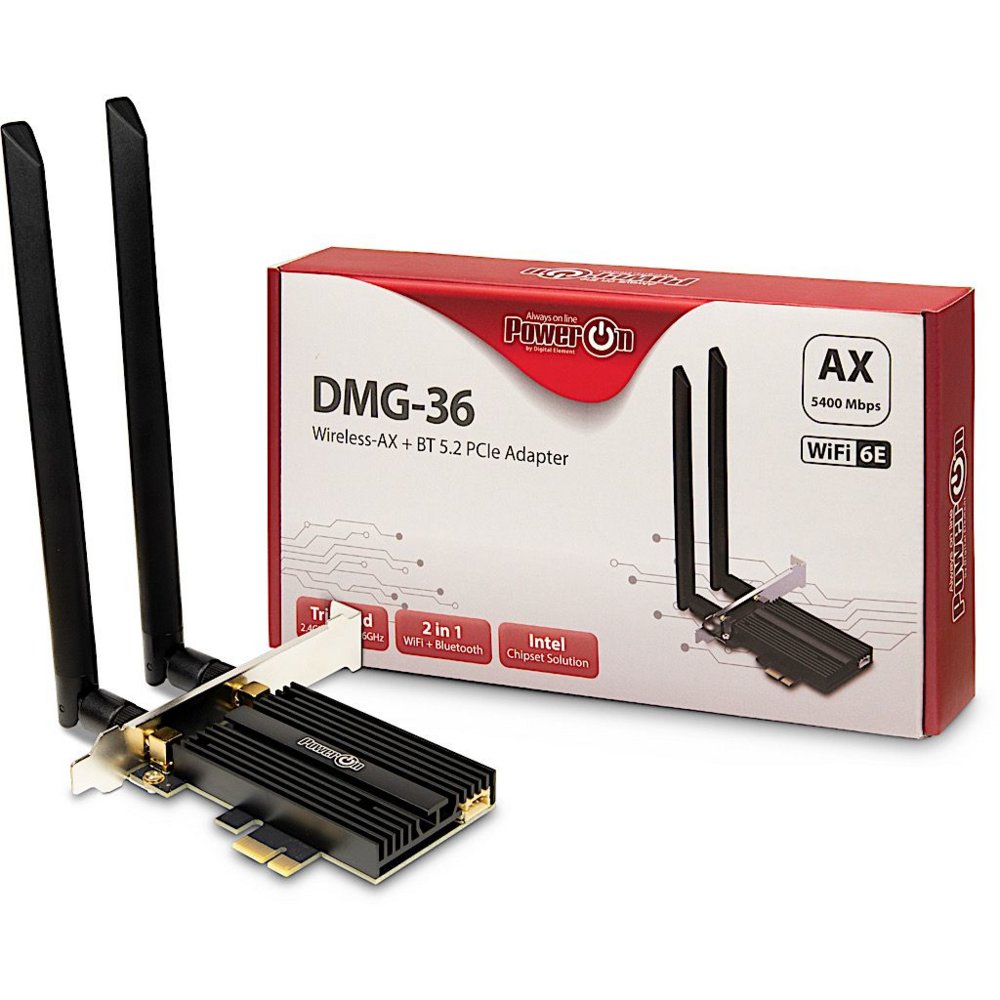 Inter-Tech DMG-36 Intern WLAN / Bluetooth 5400 Mbit/s – 0