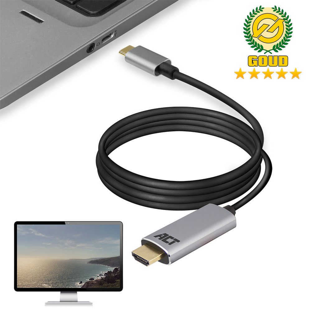ACT AC7015 USB-C naar HDMI kabel 1,8 meter – 2