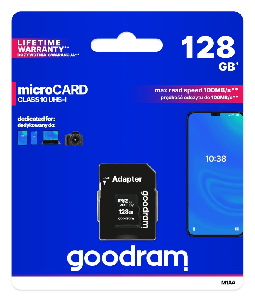 Goodram M1AA 128 GB MicroSDXC UHS-I Klasse 10 – 5