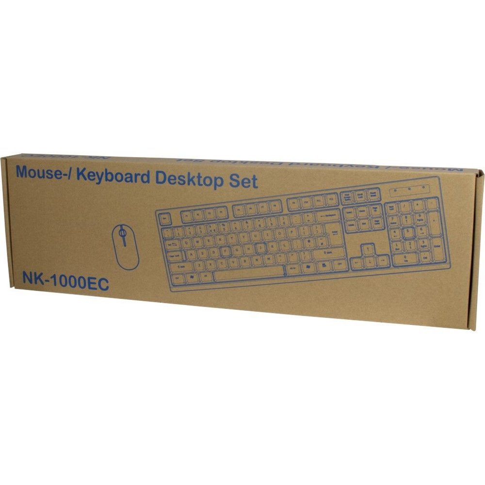 Inter-Tech NK-1000EC toetsenbord Inclusief muis USB QWERTY Engels Zwart – 3