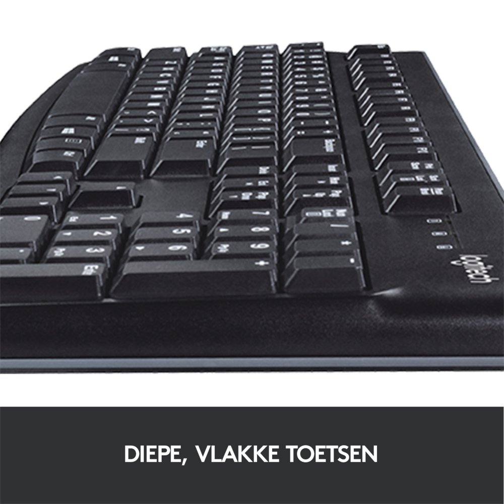 Logitech K120 toetsenbord USB QWERTY Internationaal Noordzee Zwart – 10