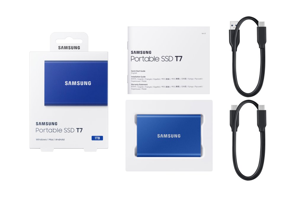Samsung Portable SSD T7 1000 GB Blauw – 11