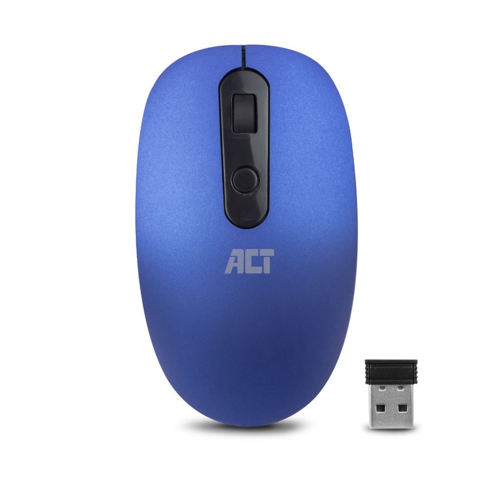ACT AC5120 muis Ambidextrous RF Draadloos Optisch 1200 DPI blauw – 0