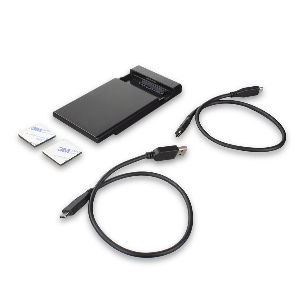 ACT AC1225 behuizing voor opslagstations HDD-/SSD-behuizing Zwart 2.5″ – 3