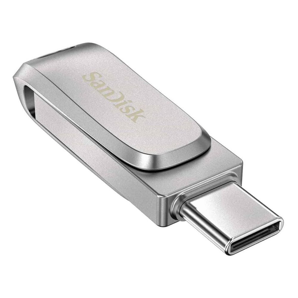 SanDisk Ultra Dual Drive Luxe USB flash drive 1000 GB USB Type-A / USB Type-C 3.2 Gen 1 (3.1 Gen 1) Roestvrijstaal – 0