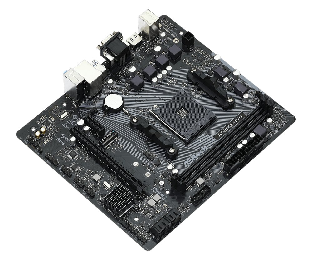 Asrock A520M-HVS AMD A520 Socket AM4 micro ATX – 2