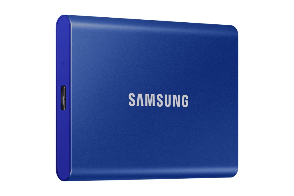 Samsung Portable SSD T7 1000 GB Blauw – 1