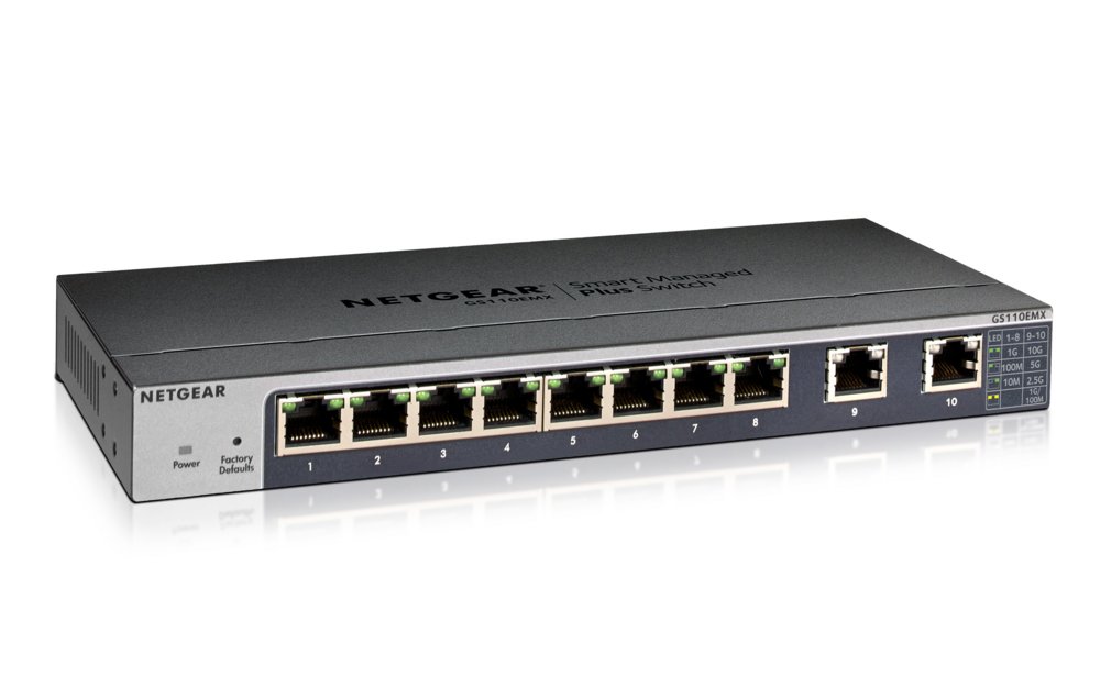 Netgear GS110EMX Managed L2 10G Ethernet (100/1000/10000) Zwart – 2