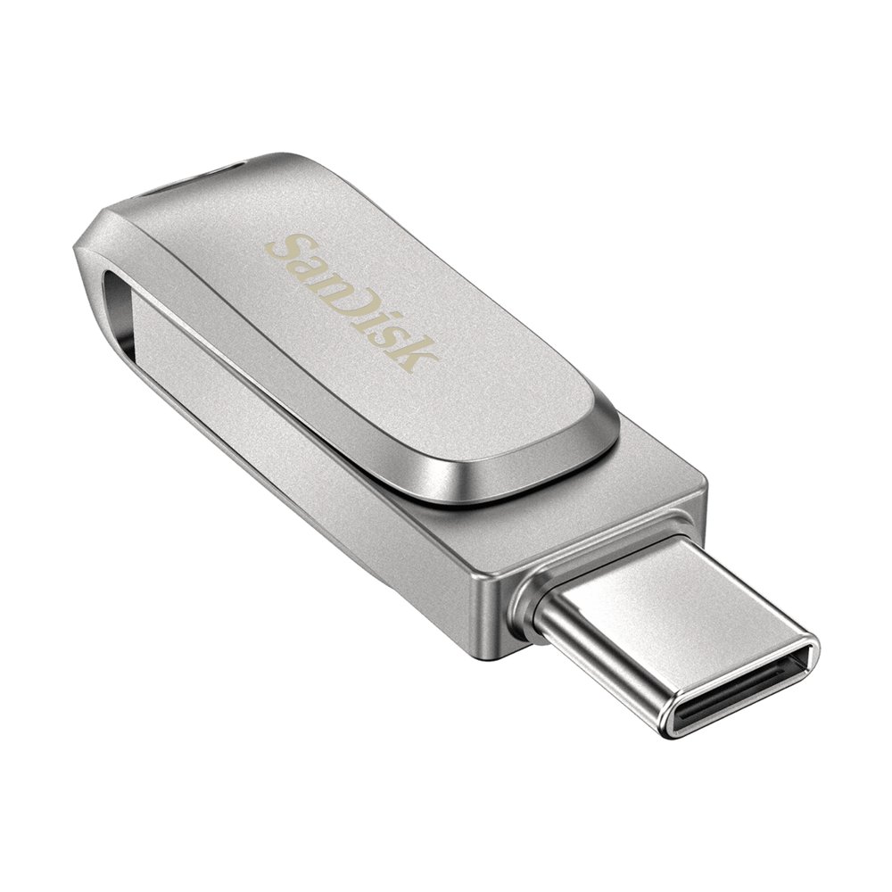 SanDisk Ultra Dual Drive Luxe USB flash drive 1000 GB USB Type-A / USB Type-C 3.2 Gen 1 (3.1 Gen 1) Roestvrijstaal – 3
