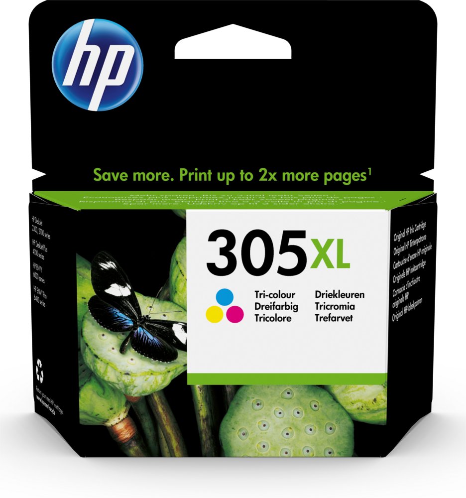 HP 305XL originele high-capacity drie-kleuren inktcartridge – 0