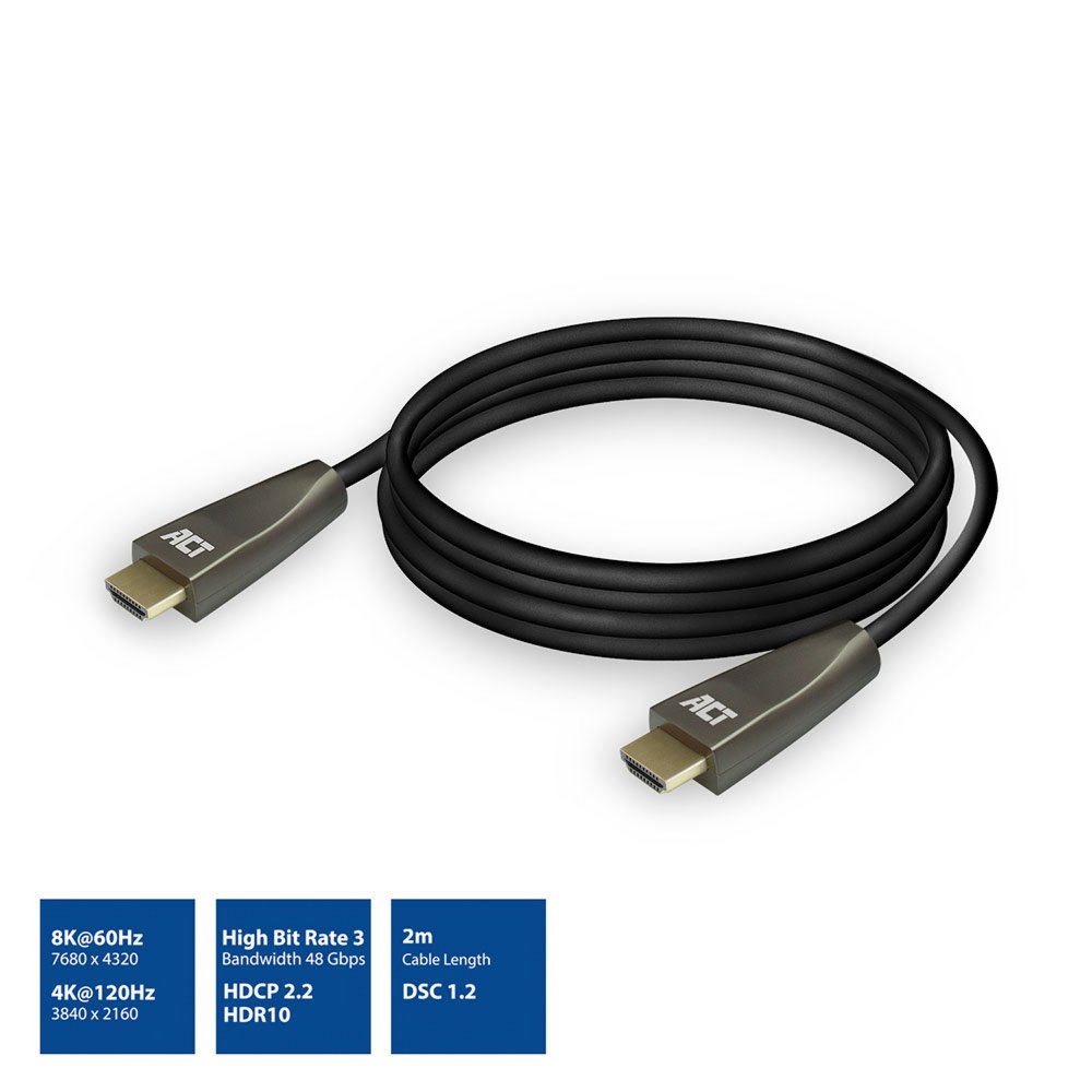 ACT AC3909 HDMI kabel 2 m HDMI Type A (Standaard) Zwart – 1