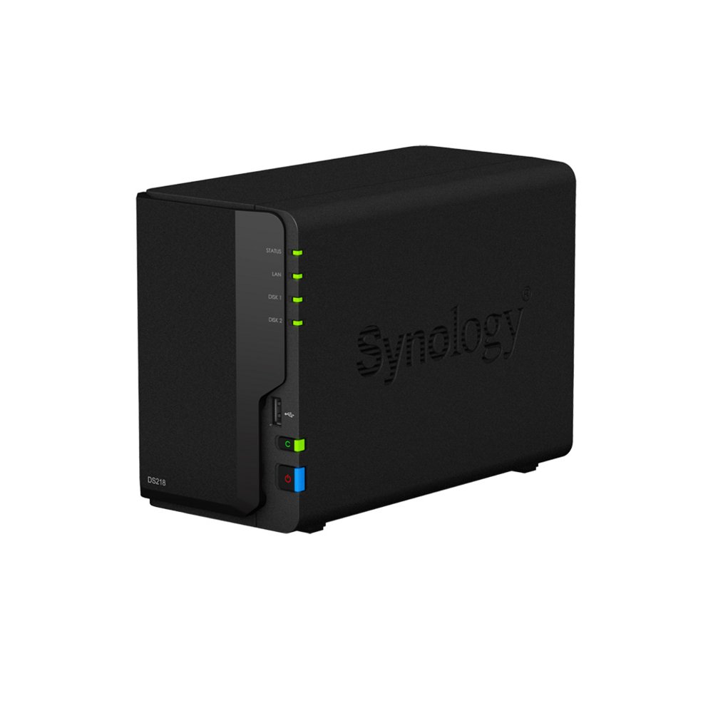 Synology DiskStation DS218 data-opslag-server NAS Desktop Ethernet LAN Zwart RTD1296 – 2