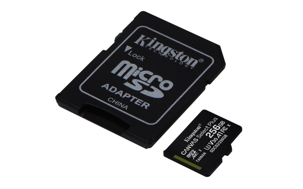 Kingston Technology Canvas Select Plus 256 GB MicroSDXC UHS-I Klasse 10 – 3