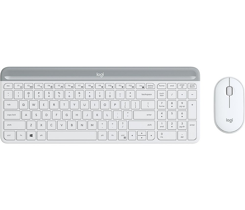 Logitech MK470 toetsenbord Inclusief muis USB QWERTY Engels Wit – 0
