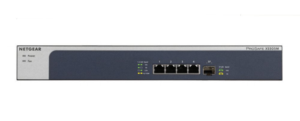 NETGEAR XS505M Unmanaged 10G Ethernet (100/1000/10000) Grijs, Zilver – 0