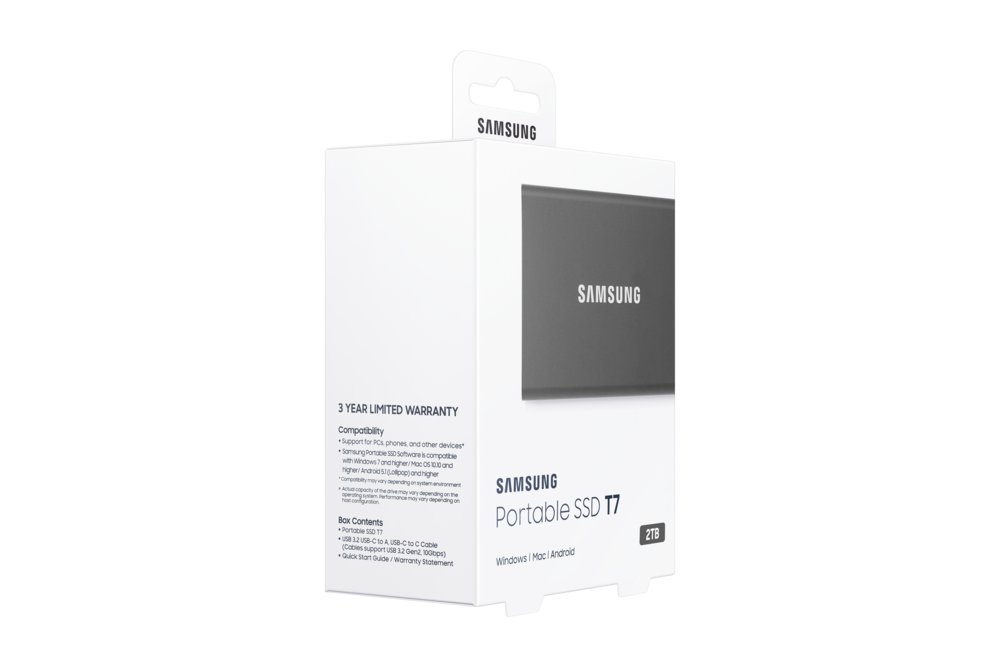 Samsung Portable SSD T7 2000 GB Grijs – 9