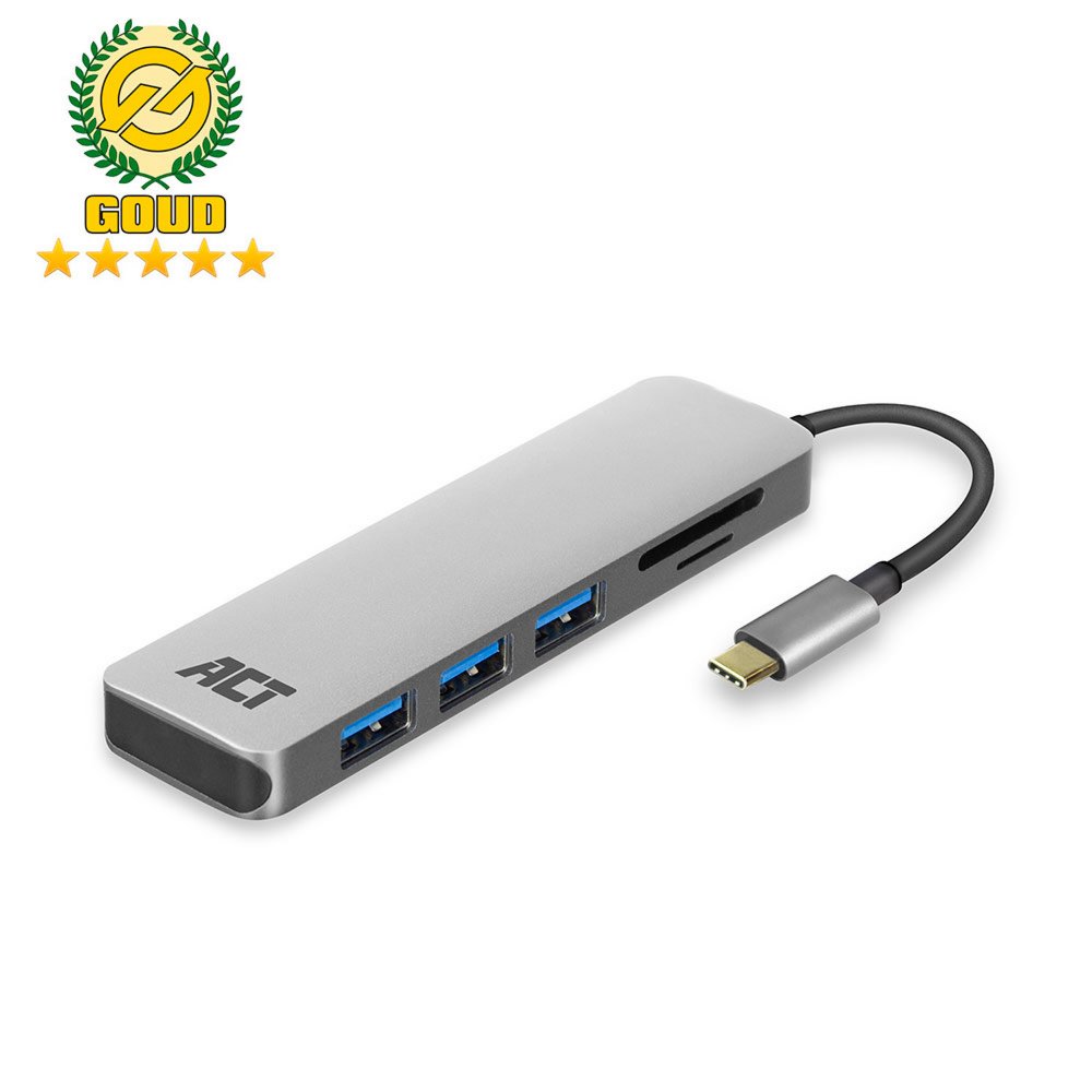ACT AC7051 USB-C Hub 3 port en cardreader – 3