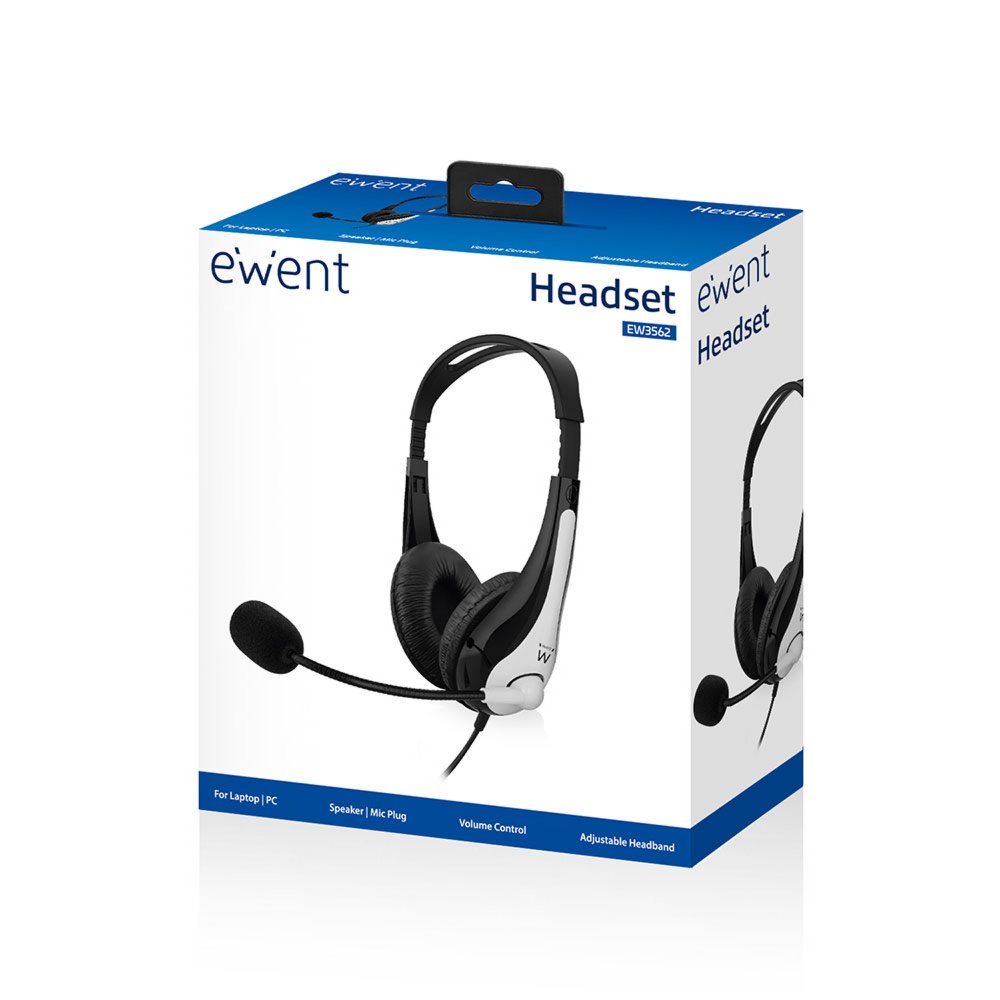 Ewent EW3562 hoofdtelefoon/headset Hoofdband Zwart, Zilver – 4