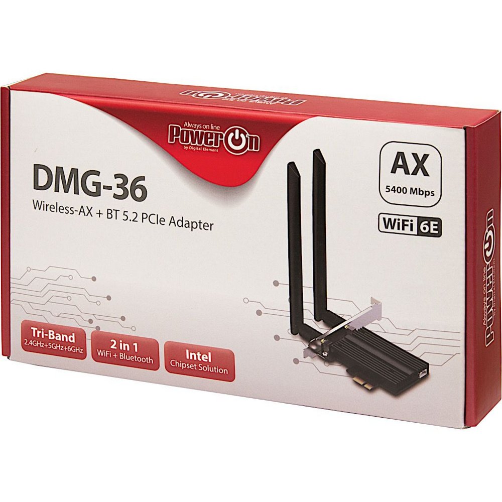Inter-Tech DMG-36 Intern WLAN / Bluetooth 5400 Mbit/s – 2